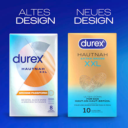 Kondome Hautnah Extra Groß XXL, Breite 60mm Durex