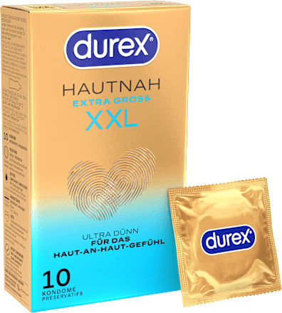 Kondome Hautnah Extra Groß XXL, Breite 60mm Durex