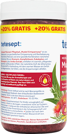 Meersalz-Pflegebad Muskel-Entspannung tetesept