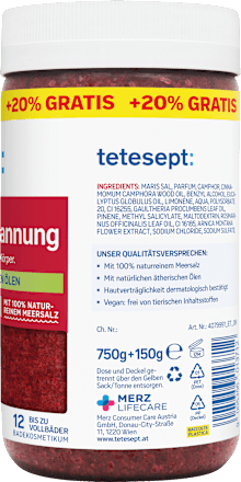 Meersalz-Pflegebad Muskel-Entspannung tetesept