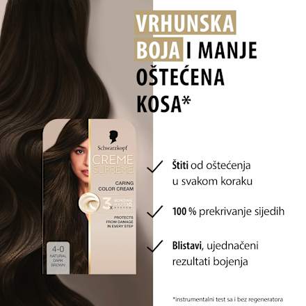 Boja za kosu Creme Supreme – 4-0 Saten Natural  Schwarzkopf CREME SUPREME