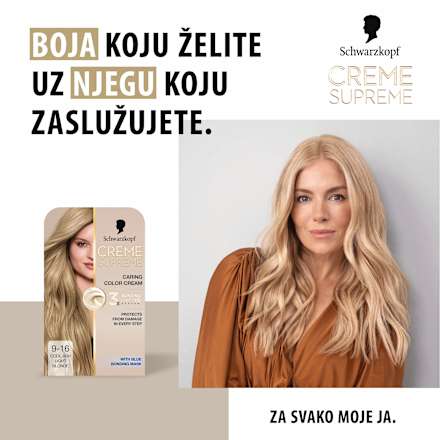 Boja za kosu Creme Supreme – 9-16 Cool Ash Very Light Blonde Schwarzkopf CREME SUPREME