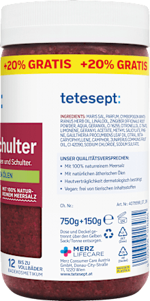 Meersalz-Pflegebad Rücken & Schulter tetesept