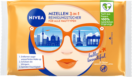 Mizellen-Reinigungstücher Biologisch Abbaubar 3in1 NIVEA