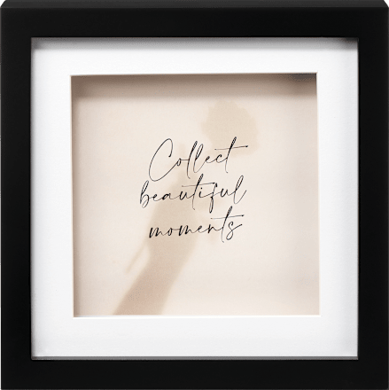 Bilderrahmen Vierkant 20x20 cm, schwarz Paradies