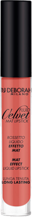 tekutá matná rtěnka Fluid Velvet 01 Antique Rose DEBORAH MILANO