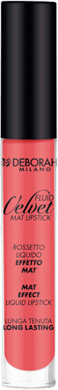 tekutá matná rtěnka Fluid Velvet 02 Romantic Pink DEBORAH MILANO