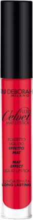 tekutá matná rtěnka Fluid Velvet 21 Poppy Red DEBORAH MILANO