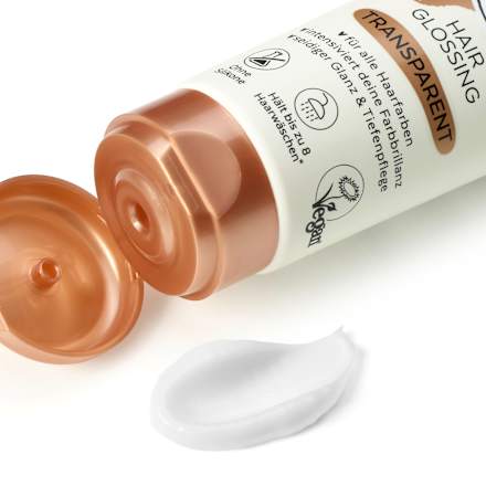 tónovací barvy na vlasy Hair Glossing Transparent Langhaarmädchen