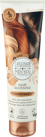 tónovací barvy na vlasy Hair Glossing Transparent Langhaarmädchen