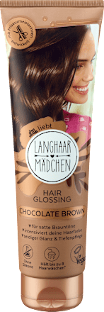 tónovací barva na vlasy Hair Glossing Chocolate Brown Langhaarmädchen