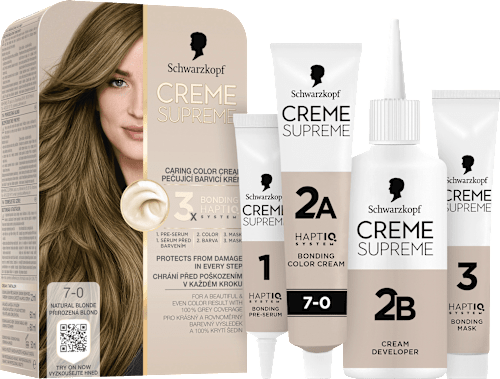 barva na vlasy Creme Supreme 7-0 Přirozená blond Schwarzkopf CREME SUPREME