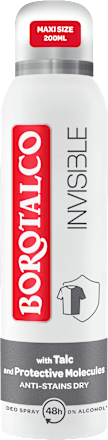 Deodorant spray INVISIBLE Borotalco