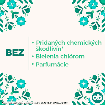 100 % Organic Cotton tampóny Mini o.b.