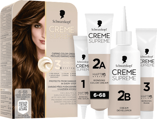 barva na vlasy Creme Supreme 6-68 Tmavá karamelová blond Schwarzkopf CREME SUPREME