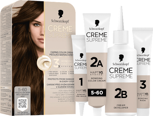 barva na vlasy Creme Supreme 5-60 Světlá čokoládová hnědá Schwarzkopf CREME SUPREME