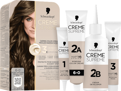 barva na vlasy Creme Supreme 6-0 Přirozená tmavá blond Schwarzkopf CREME SUPREME