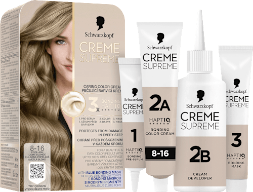 barva na vlasy Creme Supreme 8-16 Chladná popelavá světlá blond Schwarzkopf CREME SUPREME