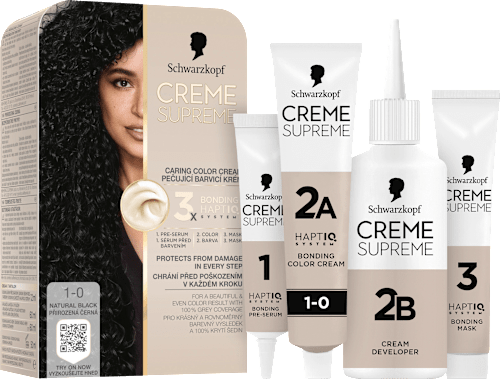 barva na vlasy Creme Supreme 1-0 Přirozená černá Schwarzkopf CREME SUPREME