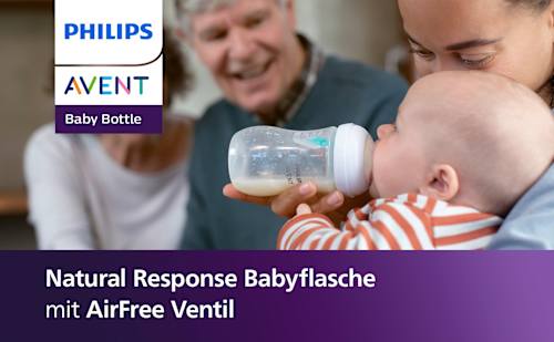 Babyflasche Natural Response AirFreeVentil, ab dem 3. Monat, 260ml PHILIPS AVENT