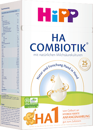 Anfangsmilch HA1 Combiotik von Geburt an HiPP