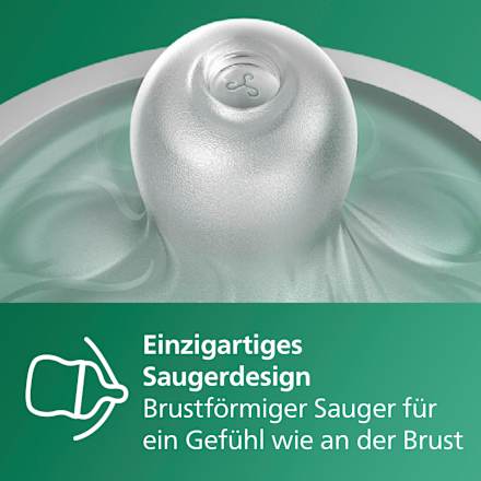 Babyflasche aus Glas Natural Response weiß, ab dem 3. Monat, 240ml PHILIPS AVENT