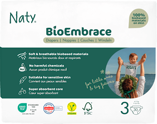 Windeln BioEmbrace  Gr. 3 (4-9 kg) Naty