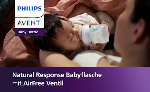 Babyflasche Natural Response AirFreeVentil, von Geburt an, 125ml  PHILIPS AVENT