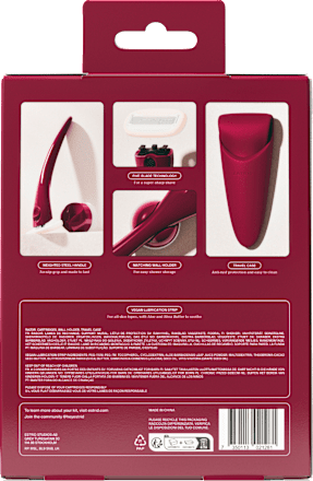 Rasierer, ruby Reiseset Estrid