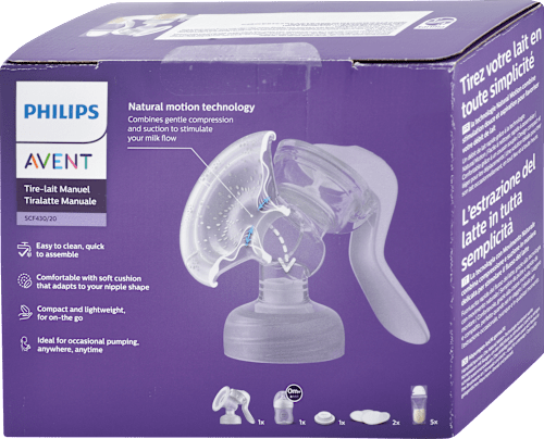 Manuálna odsávačka materského mlieka - SCF430/20 + vrecká 5 ks PHILIPS AVENT