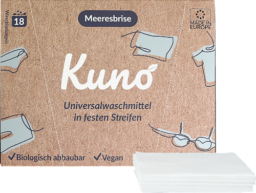 Universalwaschmittel in festen Streifen Kuno