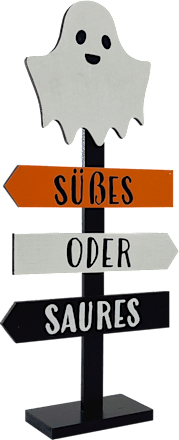 Holzaufsteller, Geist "Süßes oder Saures" Dekorieren & Einrichten