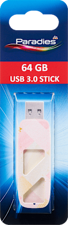 USB-Stick 3.0 mit Quadrat-Motiv sortiert  Paradies