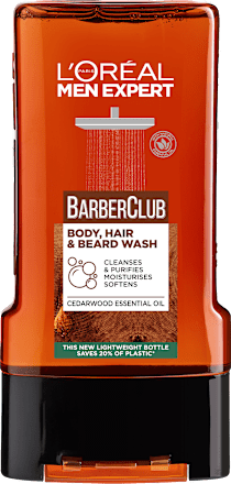 Sprchovací gél na telo, tvár a bradu BarberClub L'ORÉAL PARiS MEN EXPERT