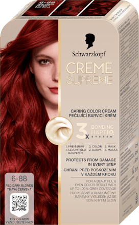 Farba na vlasy - 6-88 tmavá červená Schwarzkopf CREME SUPREME