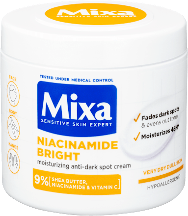tělový krém Niacinamide Bright Mixa