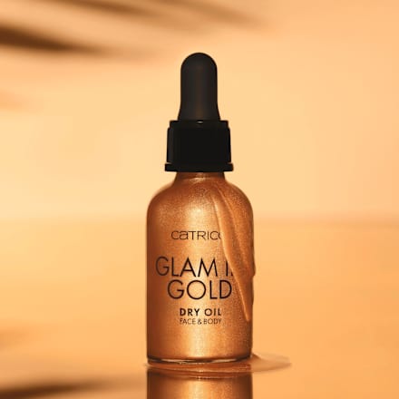 Suchý olej na tvár a telo Glam In Gold - 010 Stay Golden CATRICE