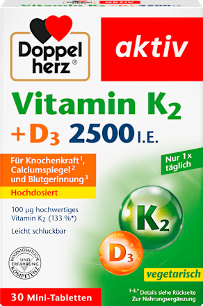 Vitamin K2 + D3 2500 I.E. Tabletten 30 St Doppelherz