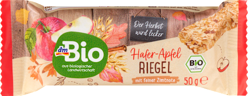 Haferriegel Apfel-Zimt dmBio