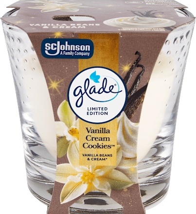 svíčka ve skle Vanilla Cream Cookies glade