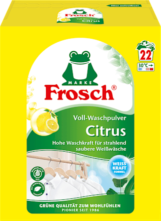 Vollwaschmittel Pulver Citrus Frosch