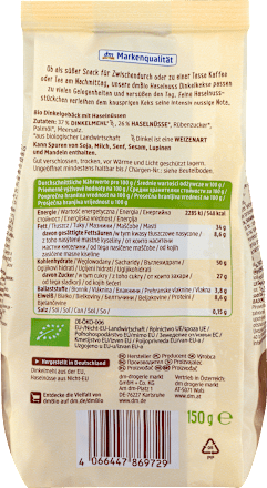 Haselnuss Dinkelkekse dmBio