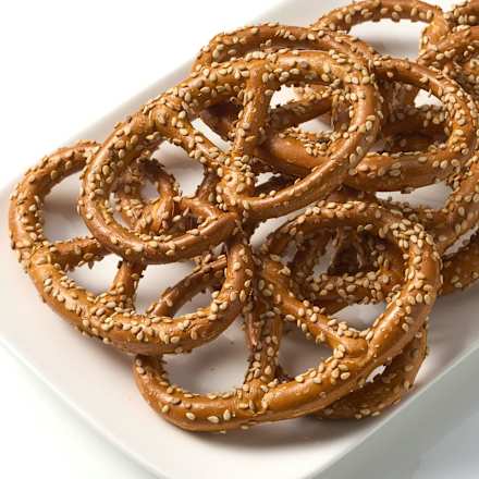 Brezeln, Dinkel mit Sesam dmBio