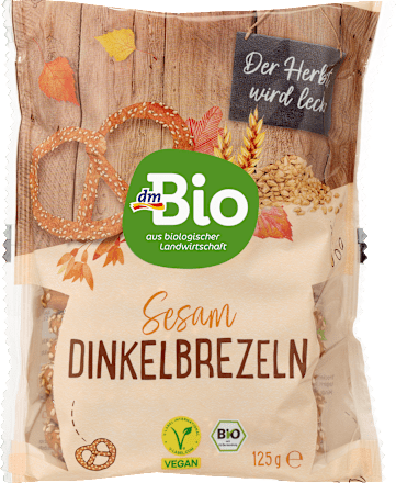 Brezeln, Dinkel mit Sesam dmBio