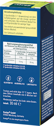 Melatonin Einschlafspray Kneipp