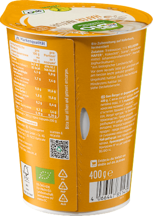 Prirodna zobena alternativa jogurtu - Maxi pakovanje dmBio