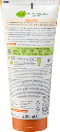 tělové olejové mléko Aroma Energie alverde NATURKOSMETIK