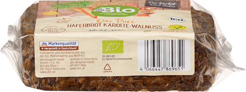 Brot, Das Pure Hafer mit Karotten & Walnüssen dmBio