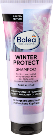 Sampon a téli időjárás által igénybevett hajra és száraz fejbőrre Winter Protect Balea PROFESSIONAL