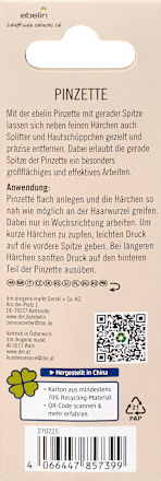 Pinzette gerade sortiert ebelin